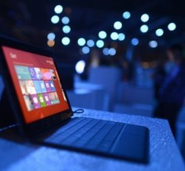 the Surface tablet with Windows 8 OS