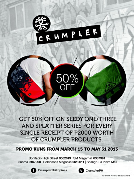 Crumpler Seedy-Splatter Promo