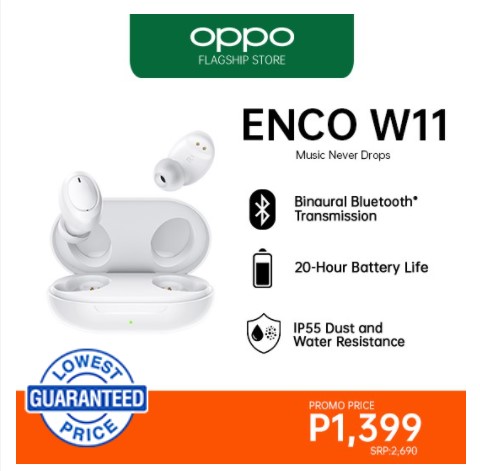 OPPO Enco W11 Bluetooth Headset 