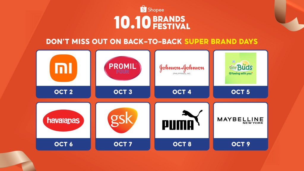 Shopee 10.10 Super Brands